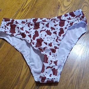 HALARA Womens XL EXTRA LARGE BIKINI BOTTOM Beach Resort ANIMAL PRINT NEW